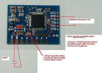 [TRINITY] Glitch reset testato , CoolRunner-II  XC9500 by ngzhang-matrix_glitcher_270pf_cap_mod.jpg